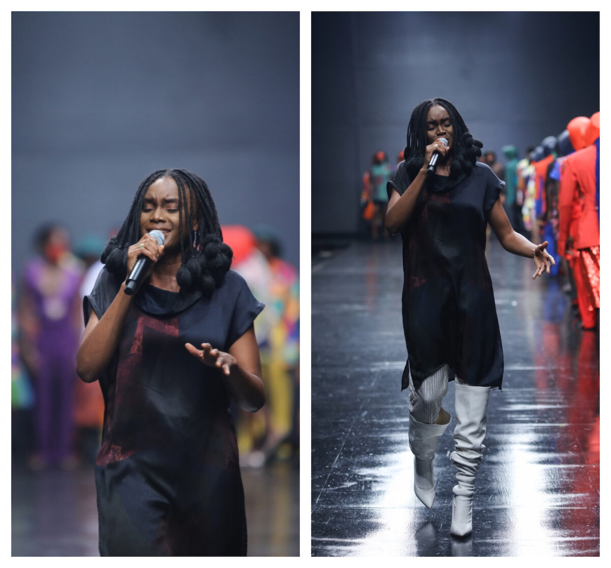 Falana Performed on The Runway